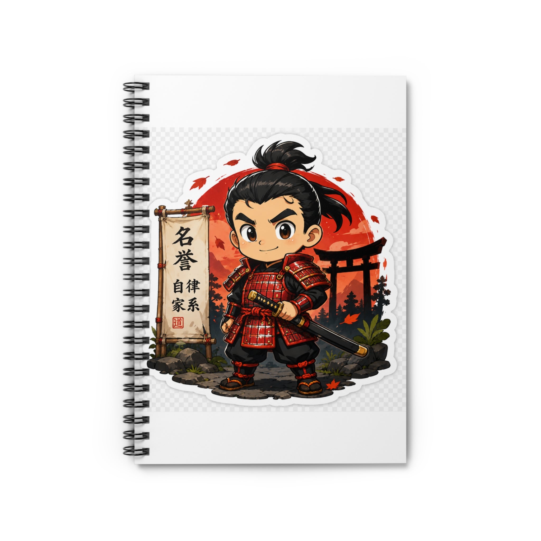 Chibi Samurai | Spiral Notebook
