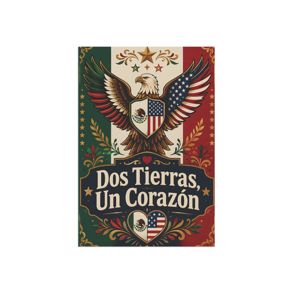 Dos Tierras, Un Corazón | Eagle Garden Flag