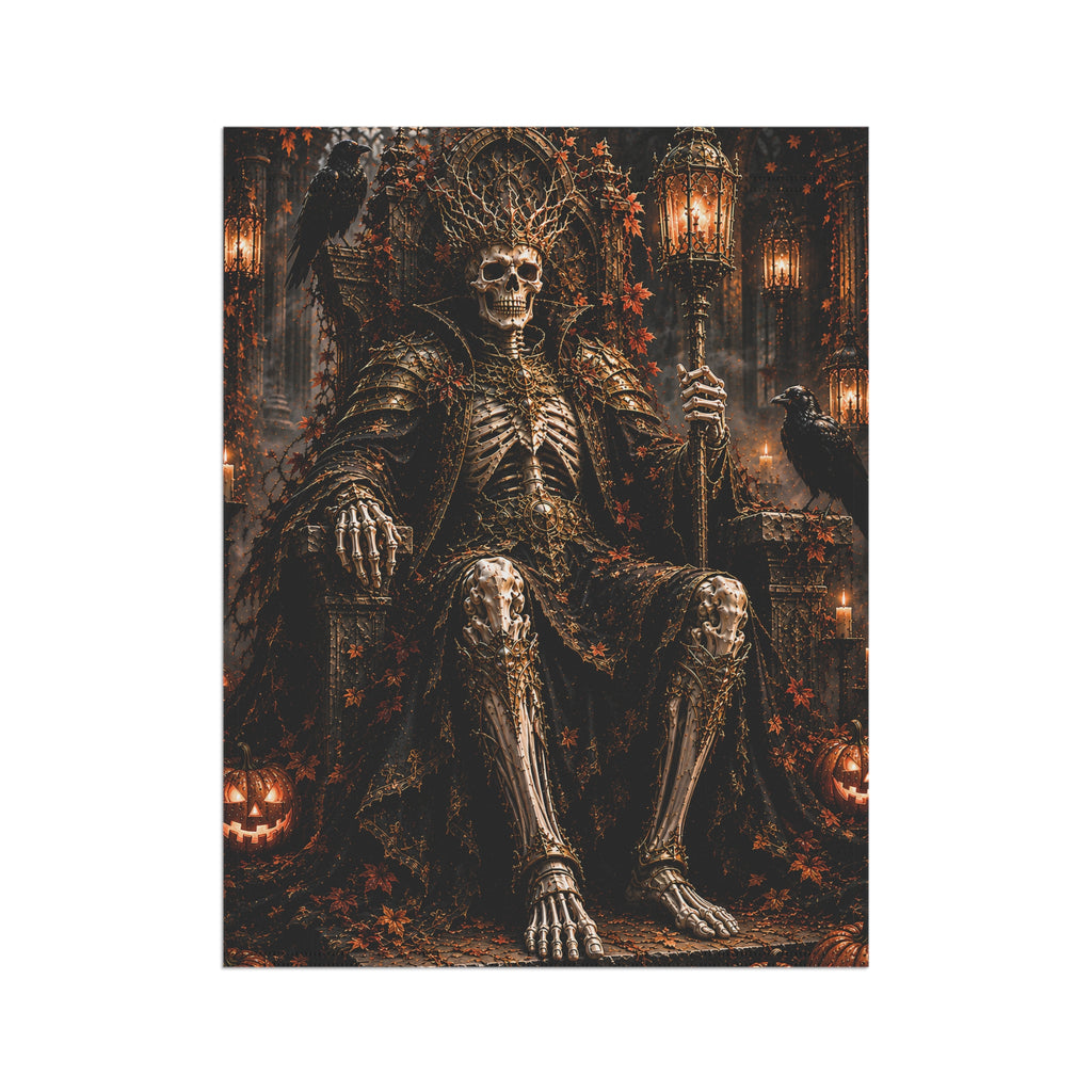 Skeleton King Halloween | Garden Flag