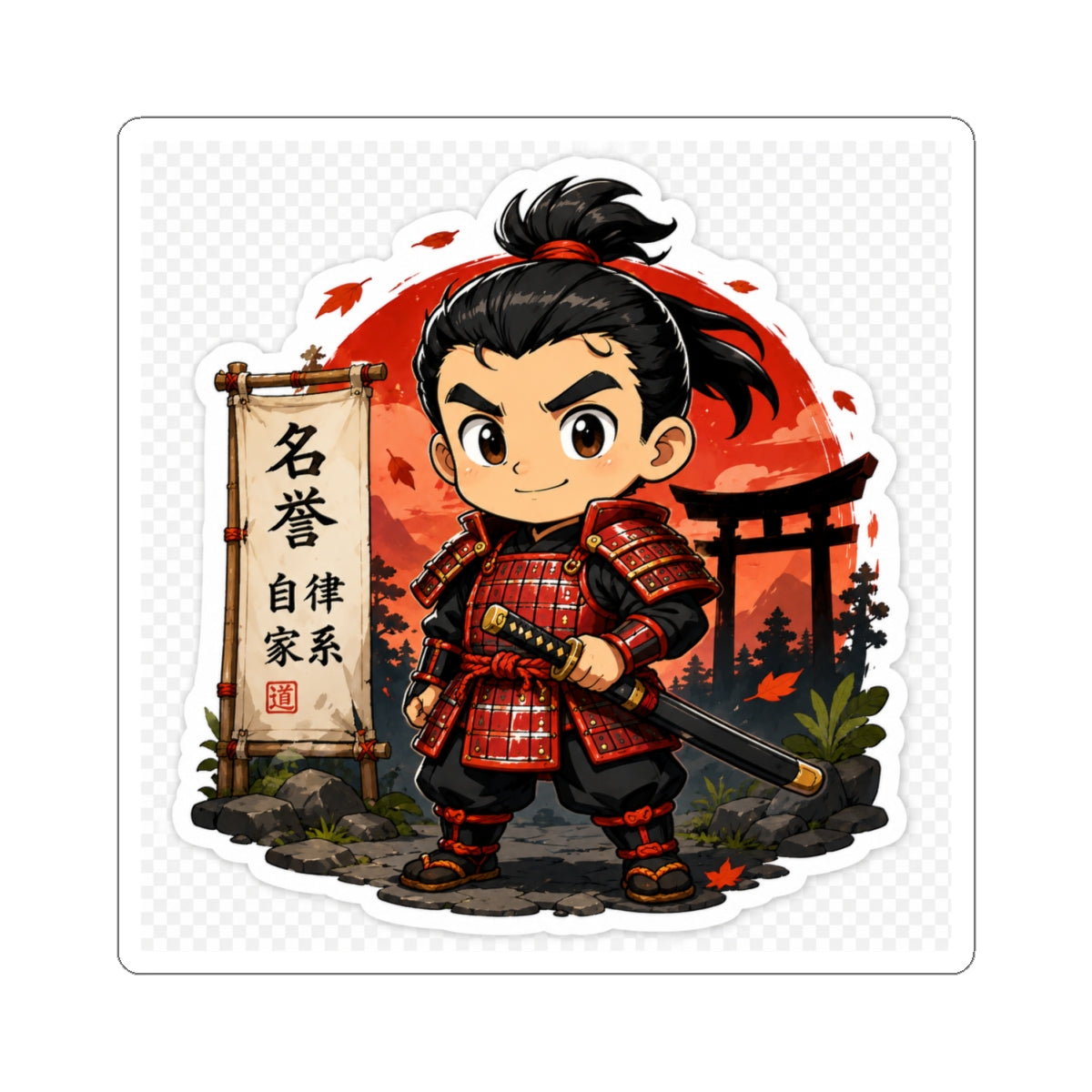 Chibi Samurai | Kiss-cut