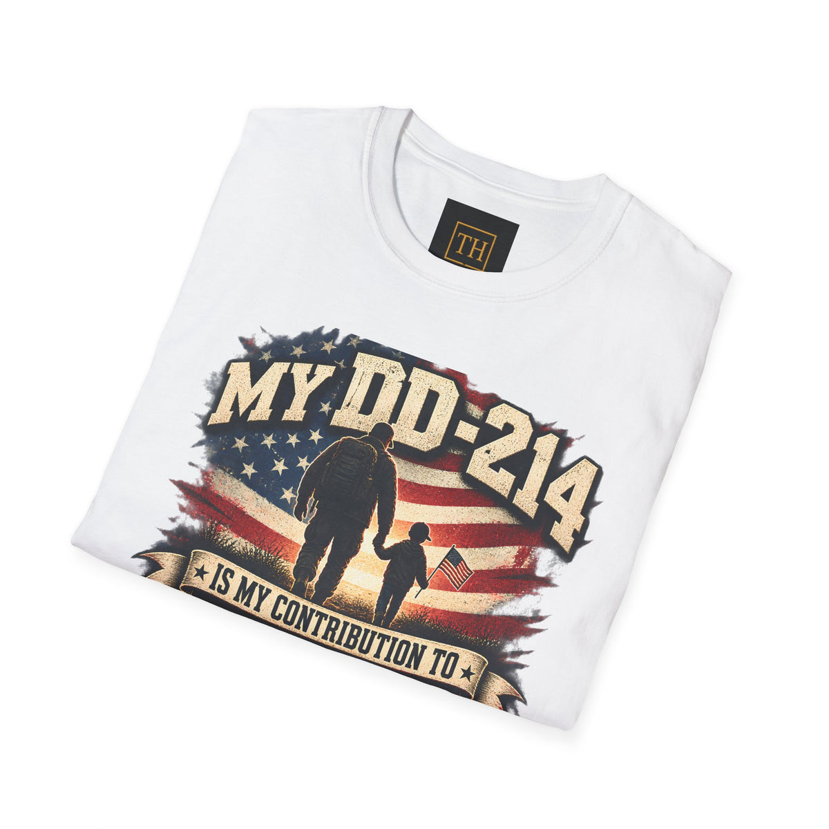 Veteran DD-214 Tribute T-Shirt — "My DD-214 Is My Contribution To 250 Years of American History"