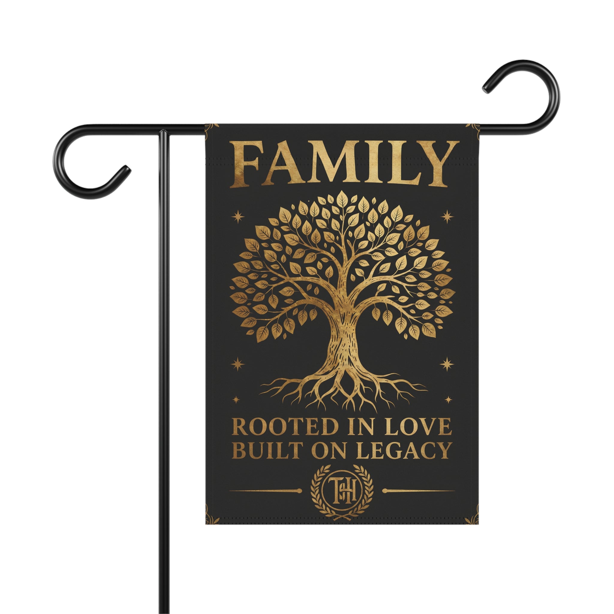 Family Heritage Garden Flag | Rooted in Love, Built on Legacy