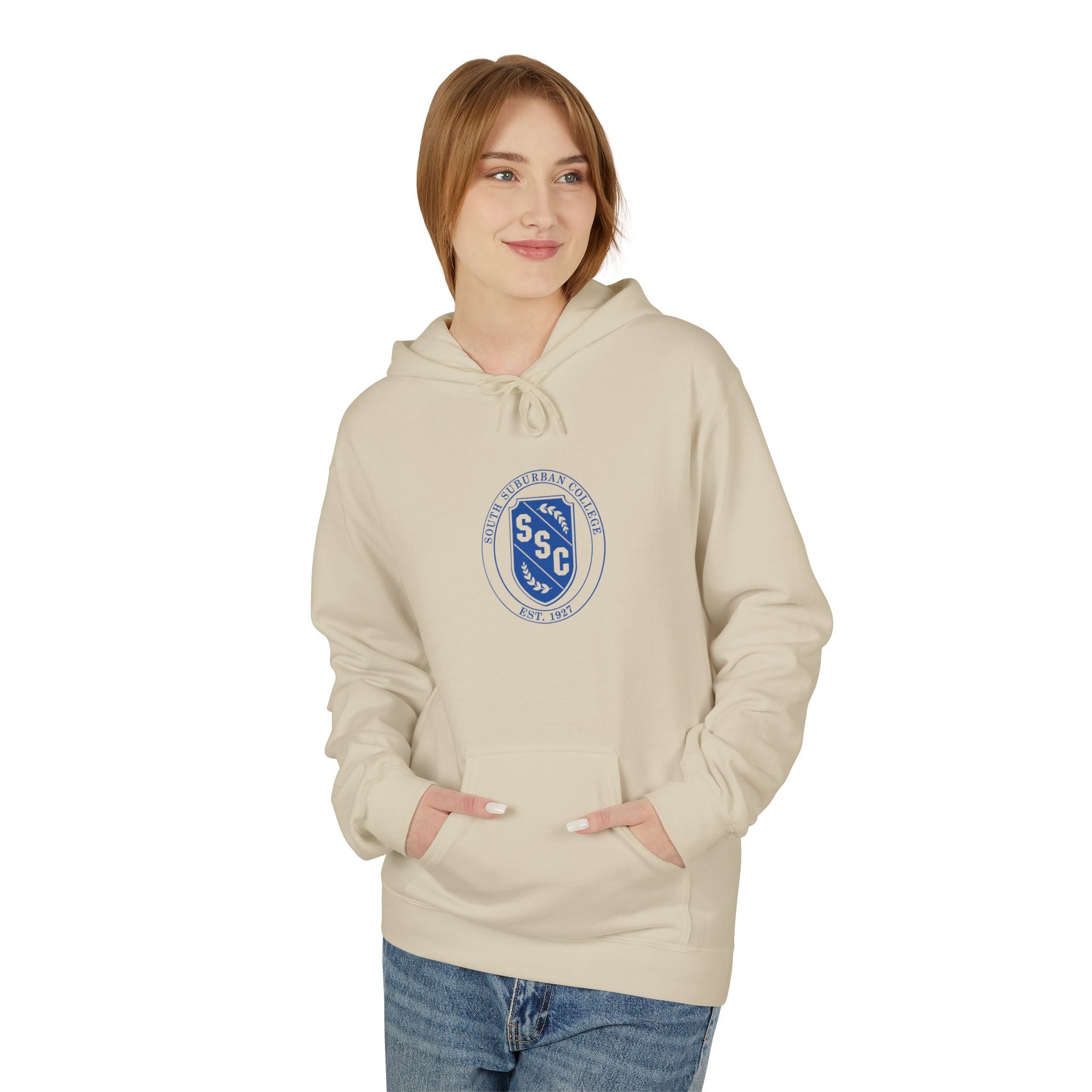 College Hoodie — South Suburban College Mascot Crest Hoodie