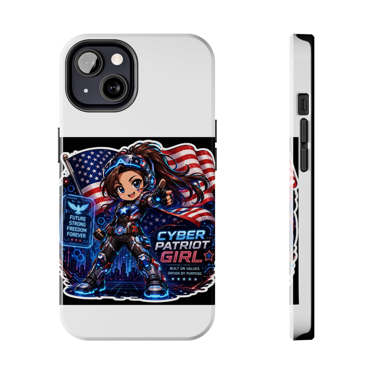 Cyber Patriot Girl | Tough Phone Case