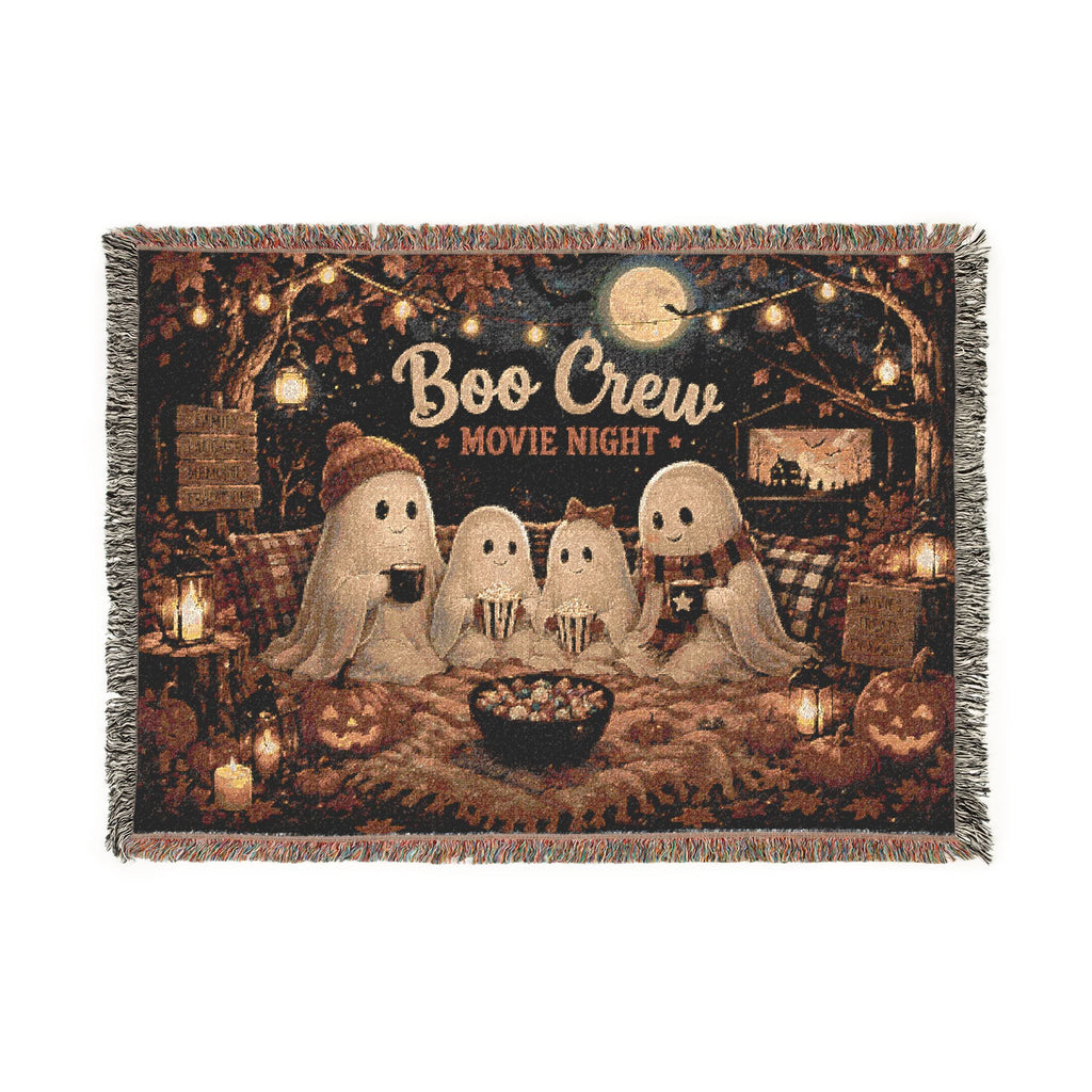 Boo Crew Halloween Woven Blanket