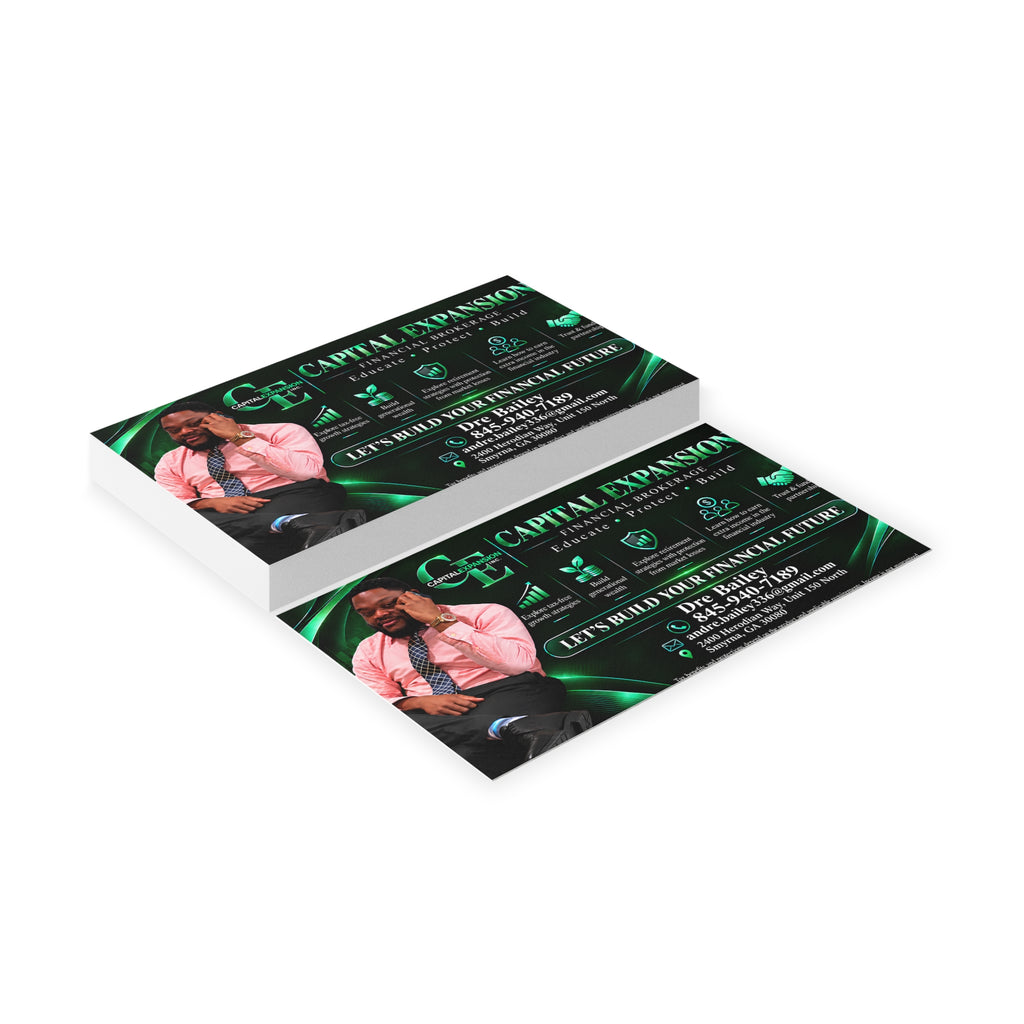 Dre Brown Business Cards – "Let’s Build Your Financial Future"