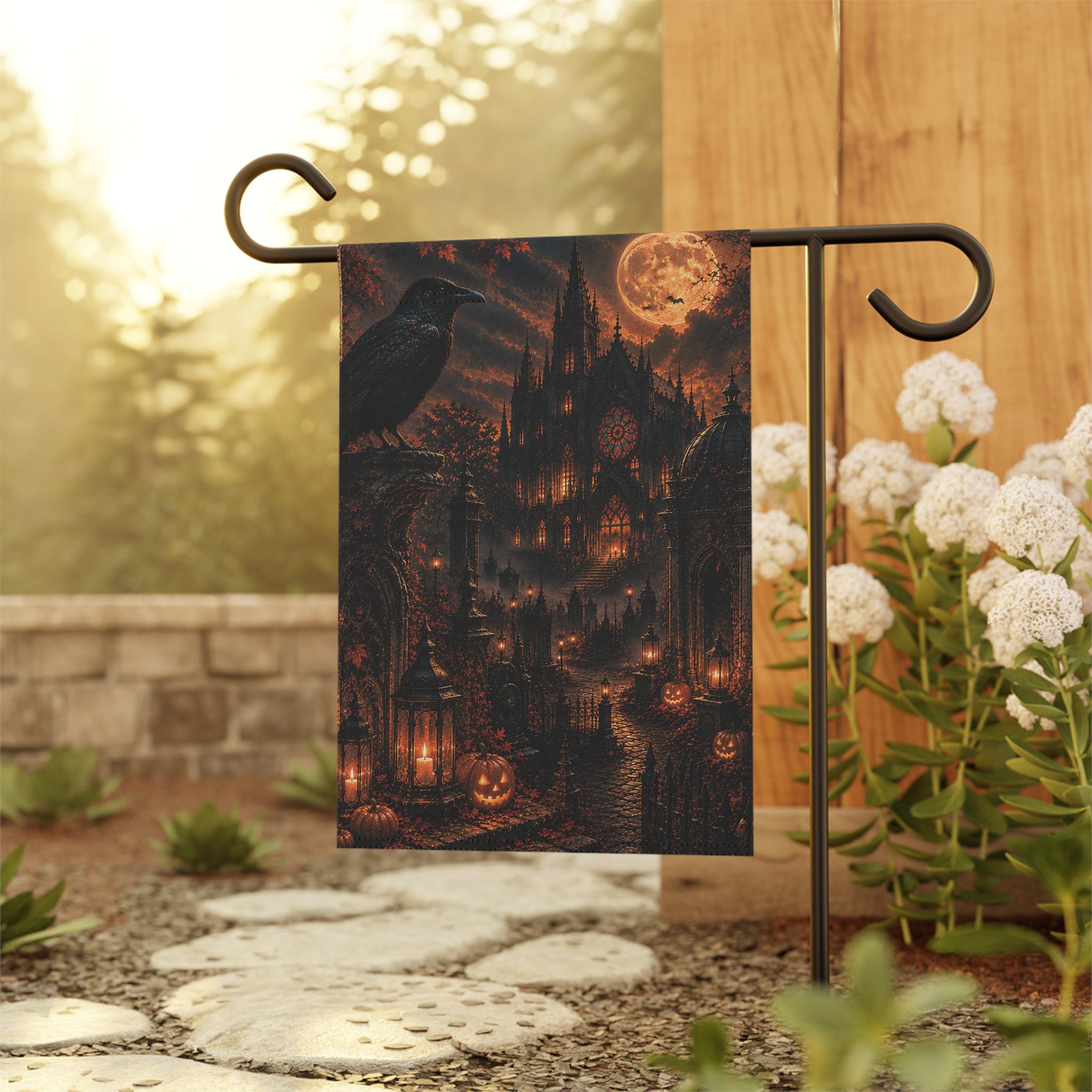 Raven Cathedral | Garden Flag