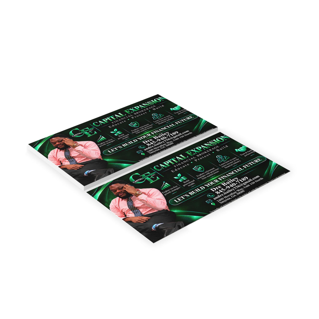 Dre Brown Business Cards – "Let’s Build Your Financial Future"