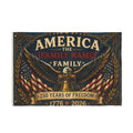 Heritage Crest Flag — 250 Years of Freedom Double-Sided Patriotic Flag (1776–2026)