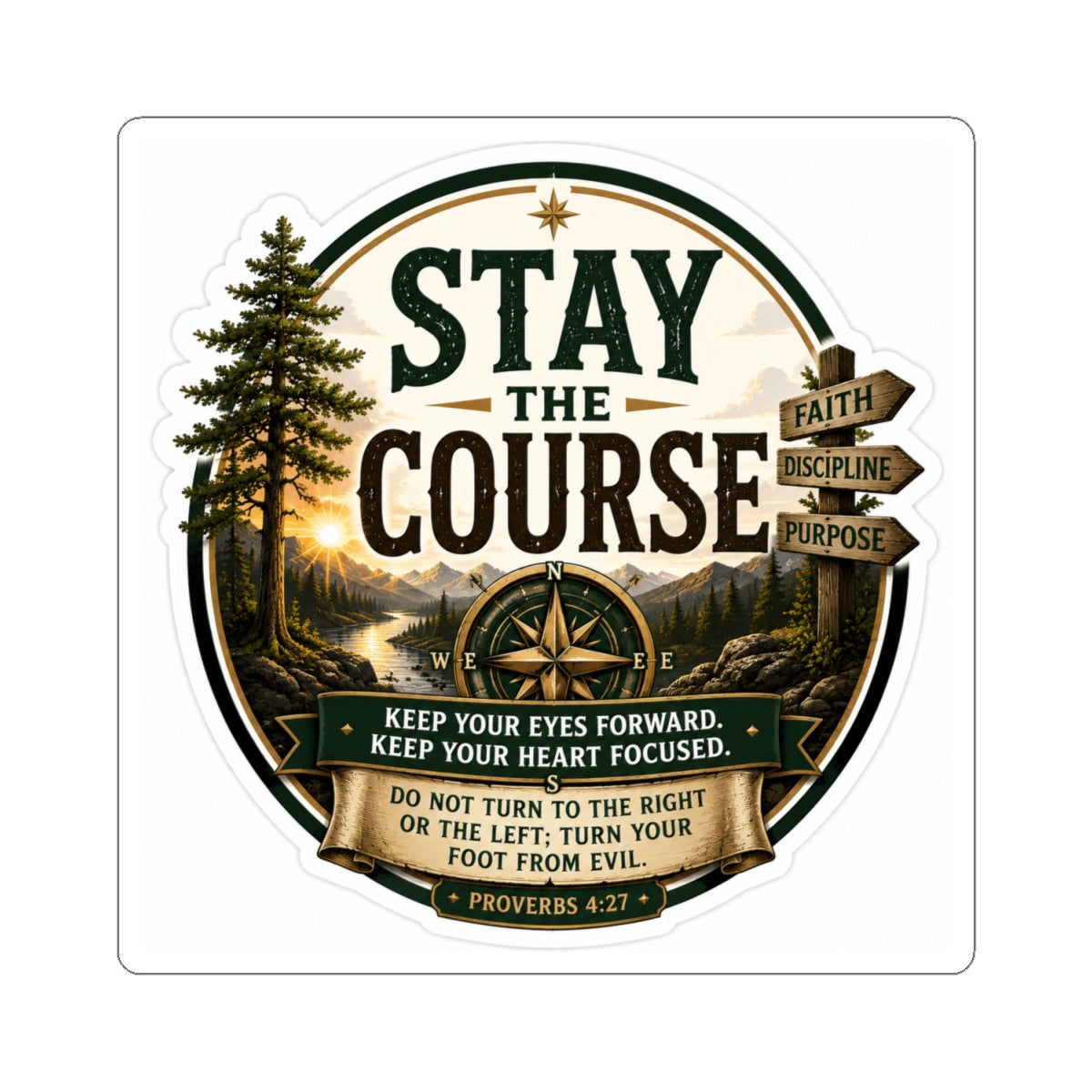 Stay the Course — Kiss-Cut
