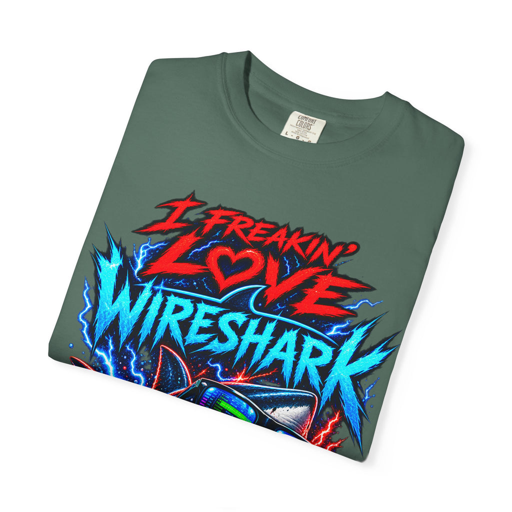 I Freakin' Love Wireshark T-Shirt | Retro Shark Network Tee (It's Not Working — "I Can't Connect!")
