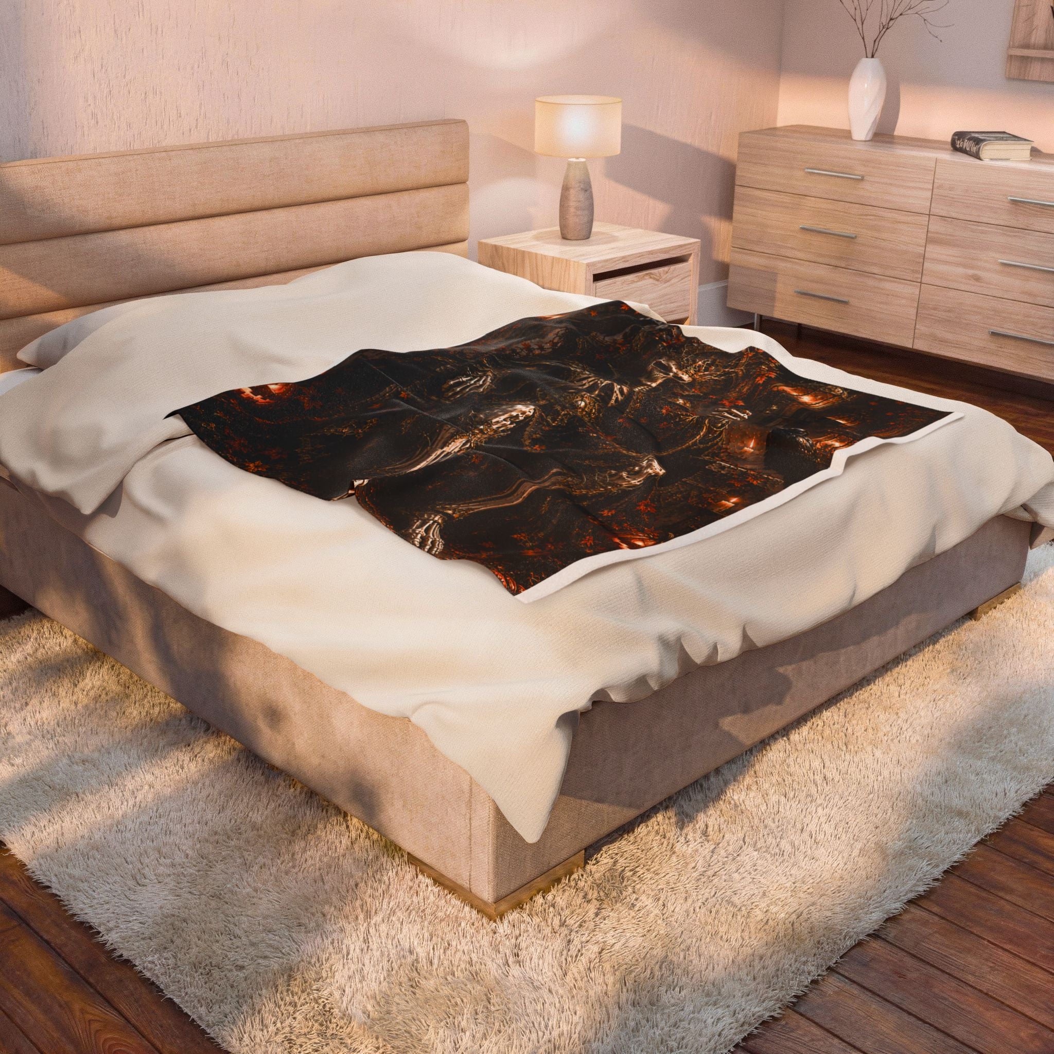 Bone King | Velveteen Plush Blanket