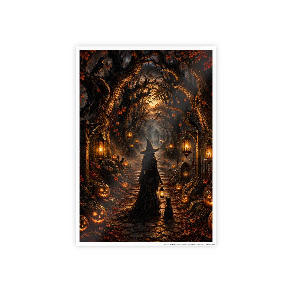 Hollowed Woods Witch | Poster Pumpkin Path Wall Art