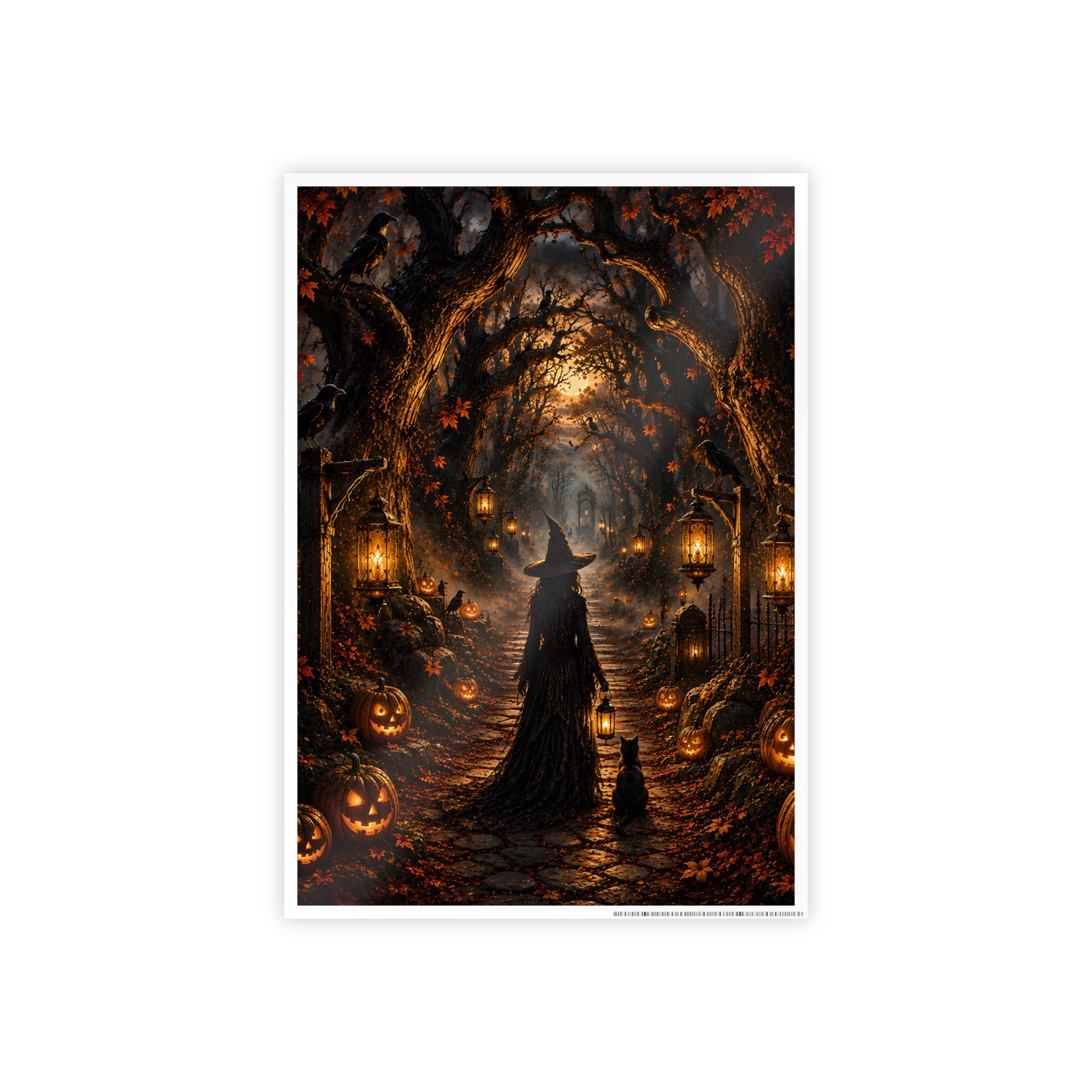 Hollowed Woods Witch | Poster Pumpkin Path Wall Art