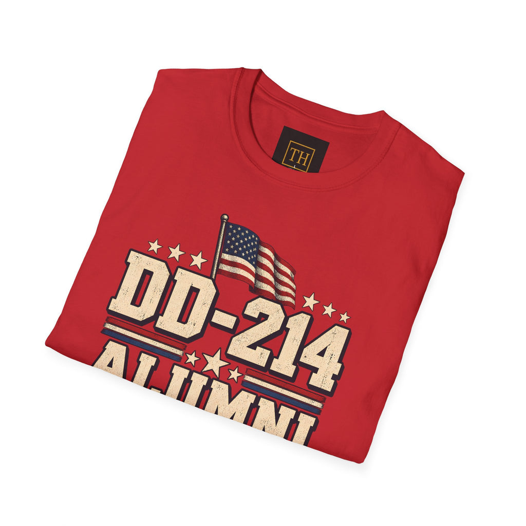 DD-214 Alumni Veteran T‑Shirt — Once a Servicemember Patriotic Military Tribute