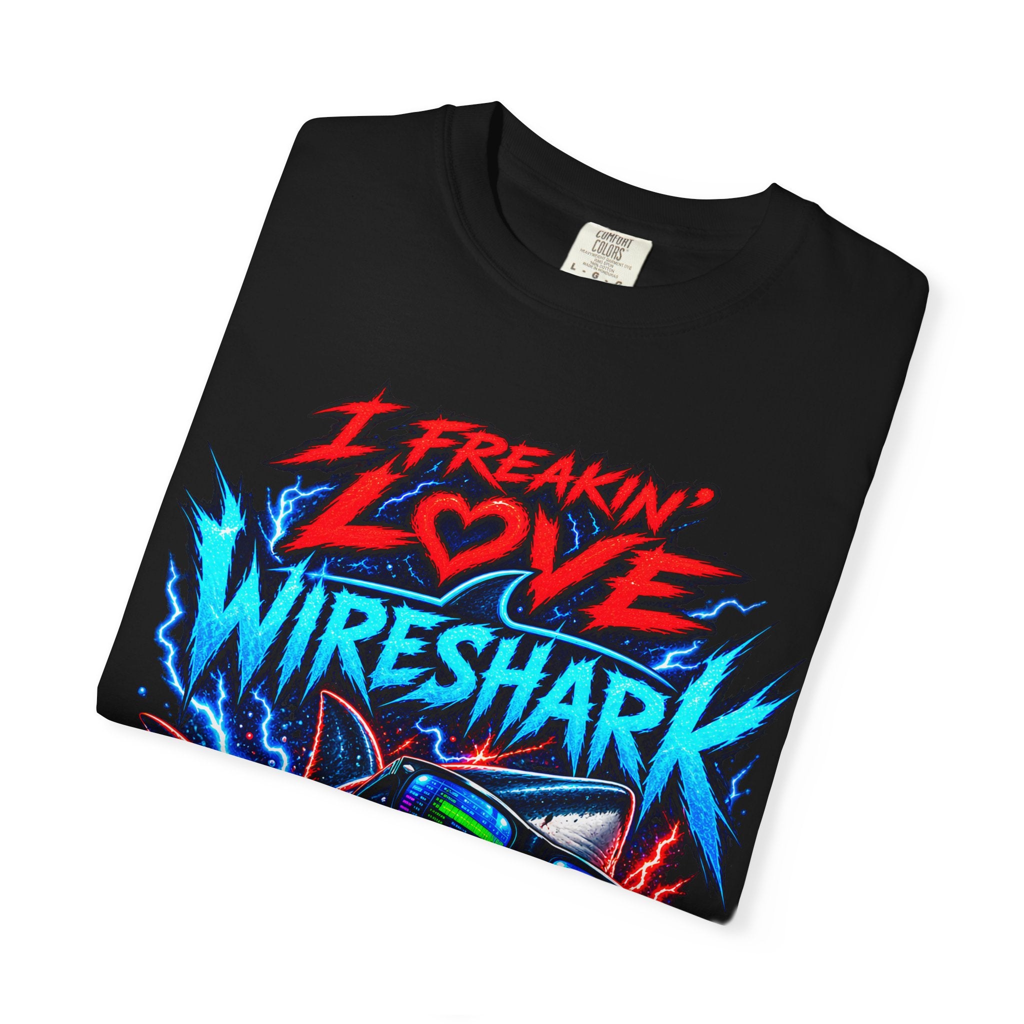 I Freakin' Love Wireshark T-Shirt | Retro Shark Network Tee (It's Not Working — "I Can't Connect!")