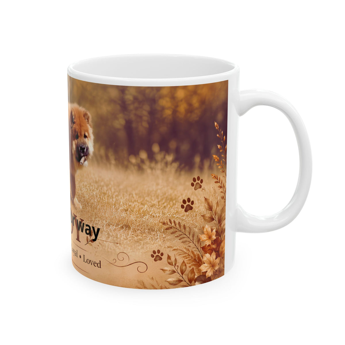 Personalized Dog Photo Mug | Custom Pet Name Ceramic Coffee Cup (11oz & 15oz)