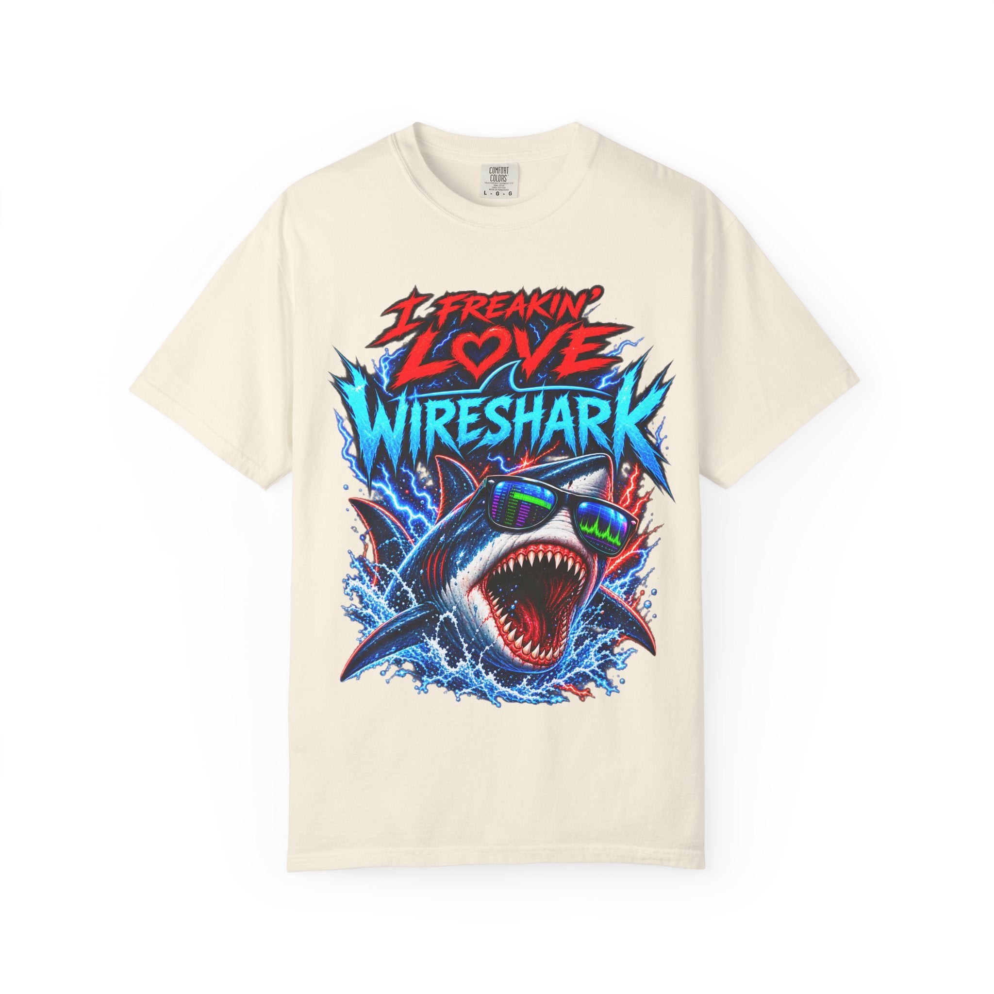 I Freakin' Love Wireshark T-Shirt | Retro Shark Network Tee (It's Not Working — "I Can't Connect!")