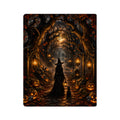 Halloween Witch Acrylic Wall Art Panel — Spooky Pumpkin Pathway Décor