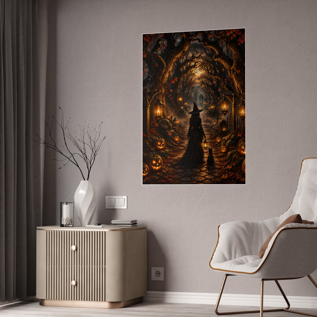 Hollowed Woods Witch | Poster Pumpkin Path Wall Art