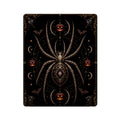 Halloween Spider Acrylic Wall Art Panel — Gothic Pumpkin & Bat Decor