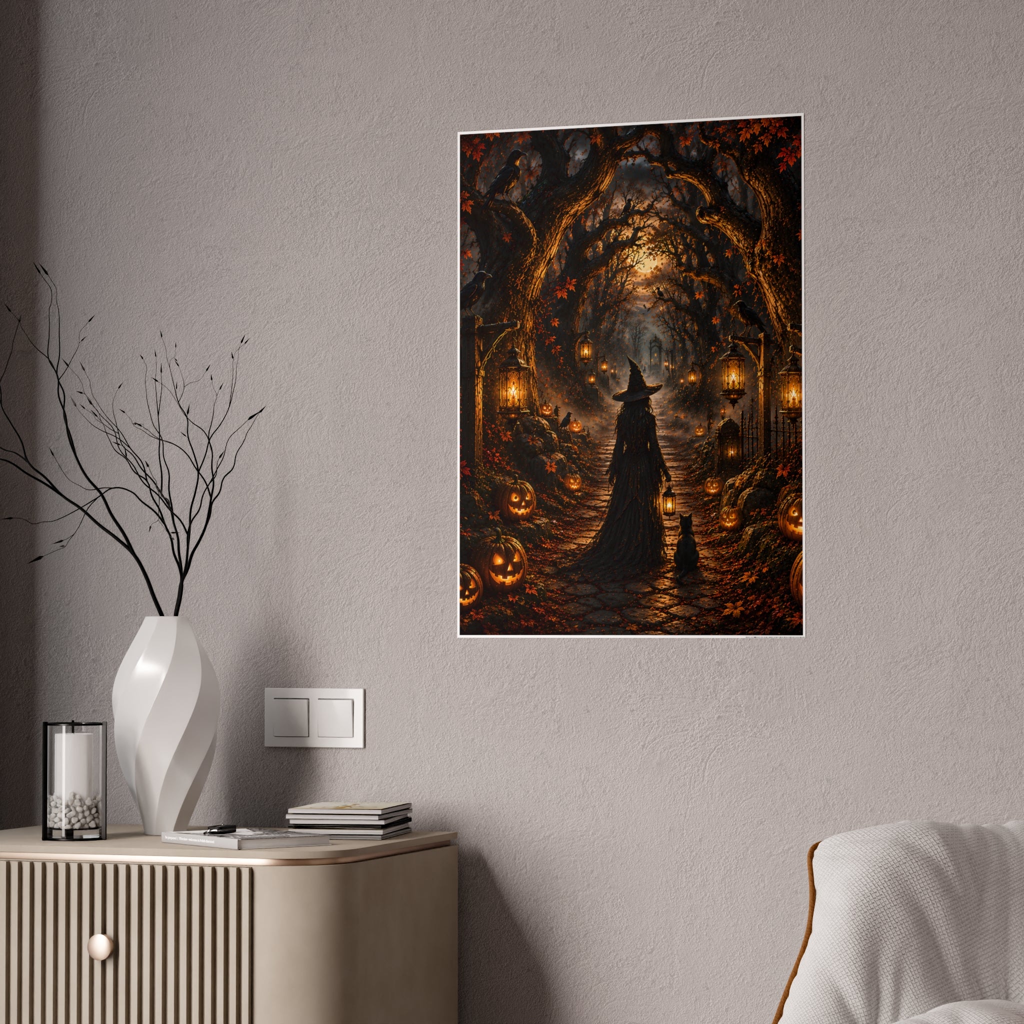 Hollowed Woods Witch | Poster Pumpkin Path Wall Art