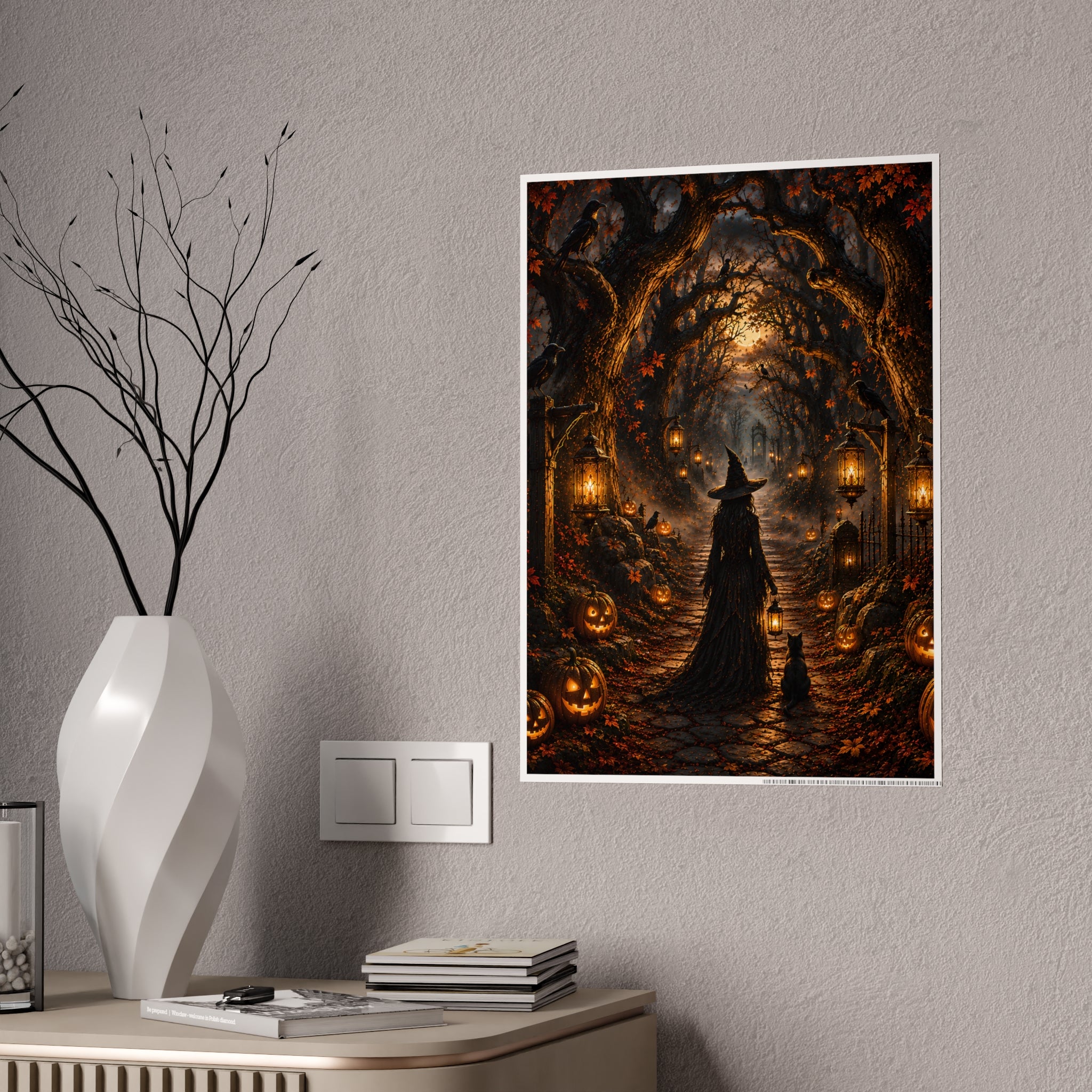 Hollowed Woods Witch | Poster Pumpkin Path Wall Art