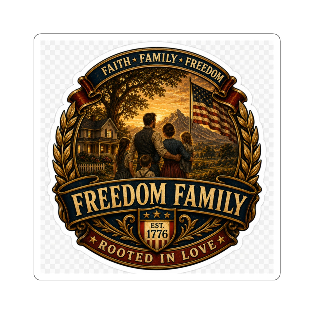 Faith • Family • Freedom - Kiss-Cut