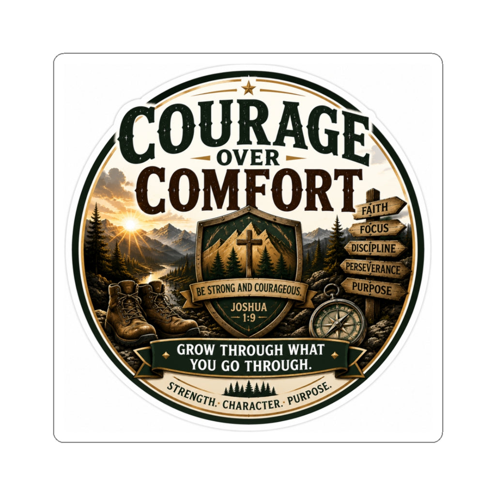 Courage Over Comfort — Kiss-cut