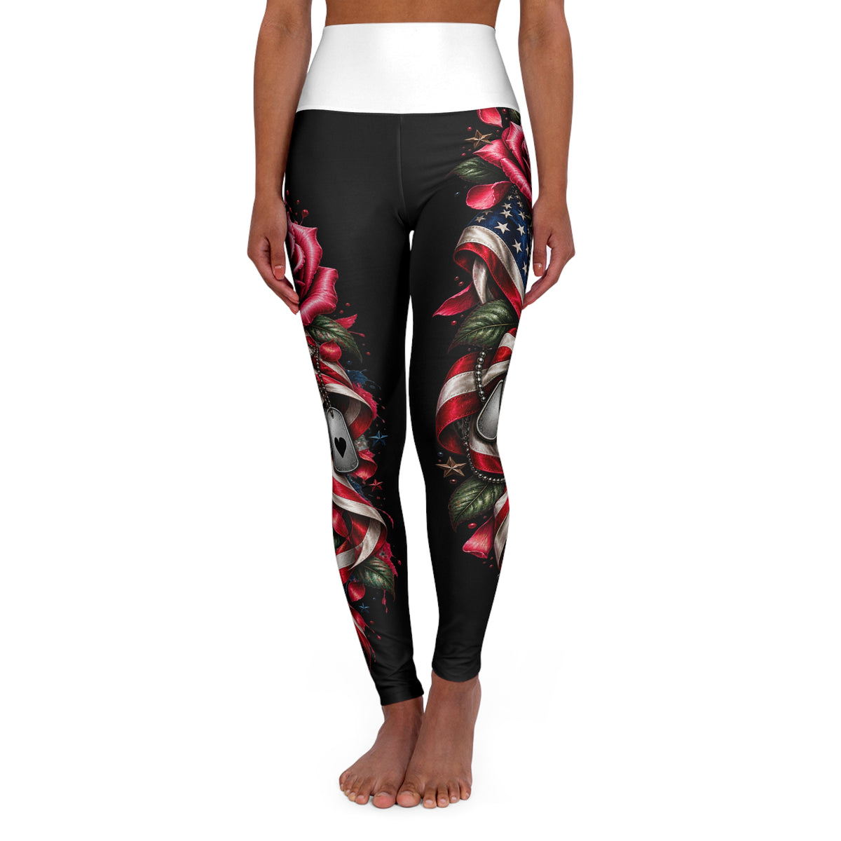 Beauty with a Purpose Leggings - White Waistband