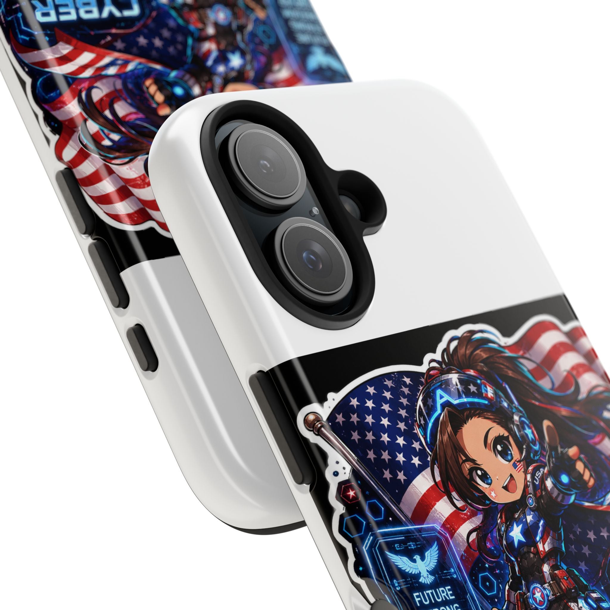 Cyber Patriot Girl | Tough Phone Case