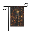Halloween Witch Garden Flag — Spooky Jack-O'-Lantern Path Yard Banner