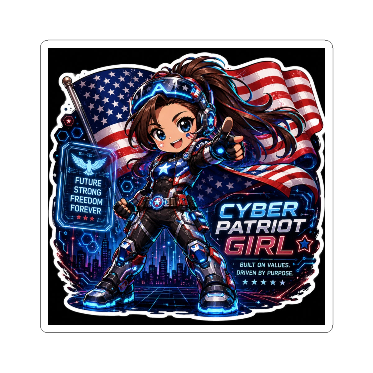 Cyber Girl | Kiss-Cut