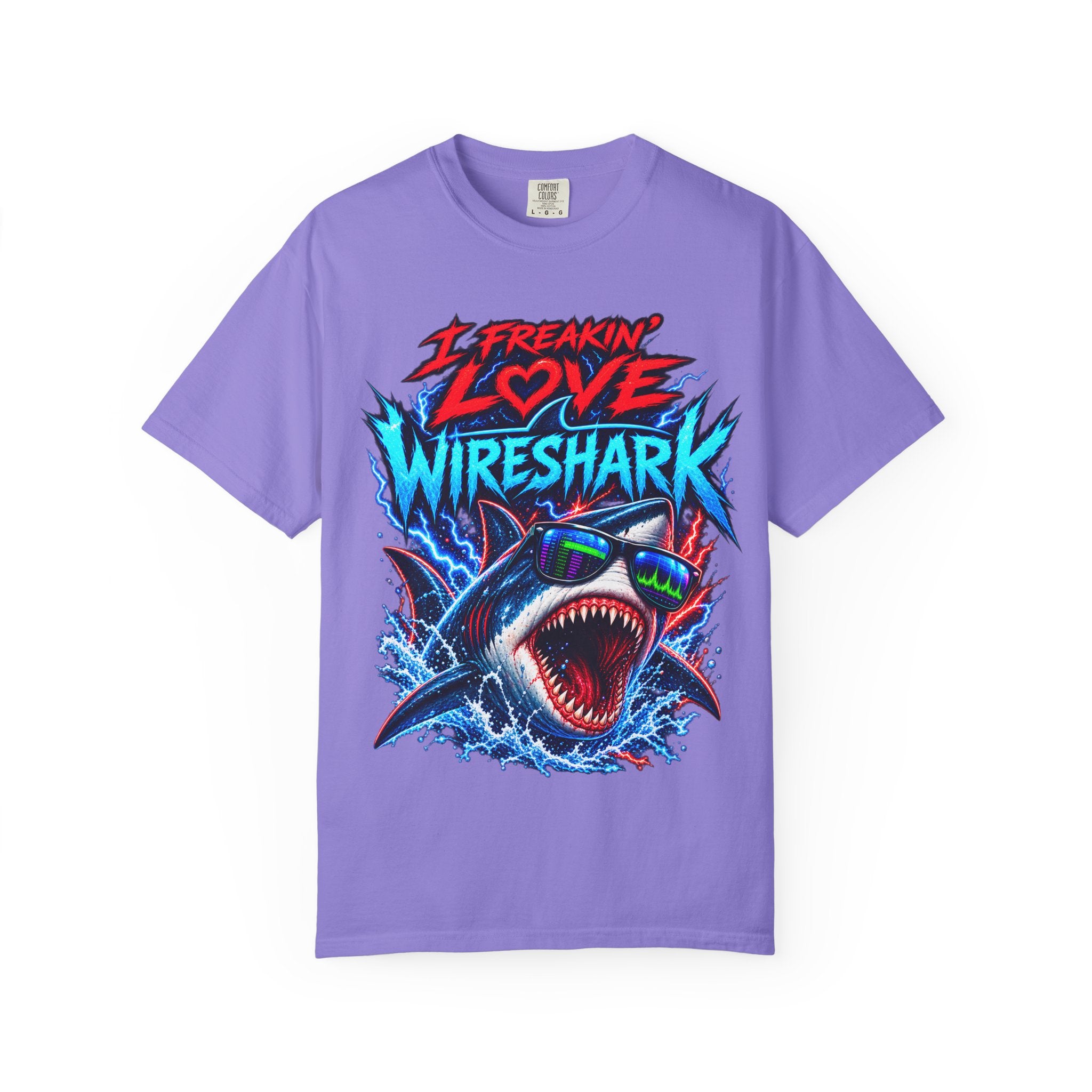 I Freakin' Love Wireshark T-Shirt | Retro Shark Network Tee (It's Not Working — "I Can't Connect!")
