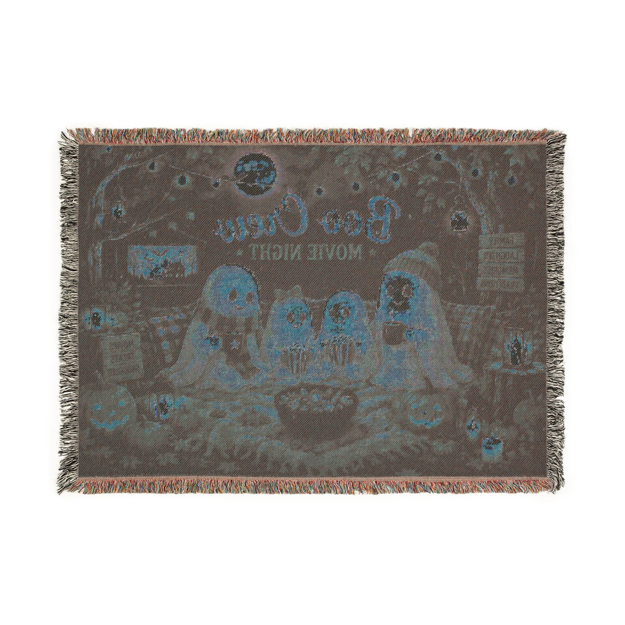 Boo Crew Halloween Woven Blanket