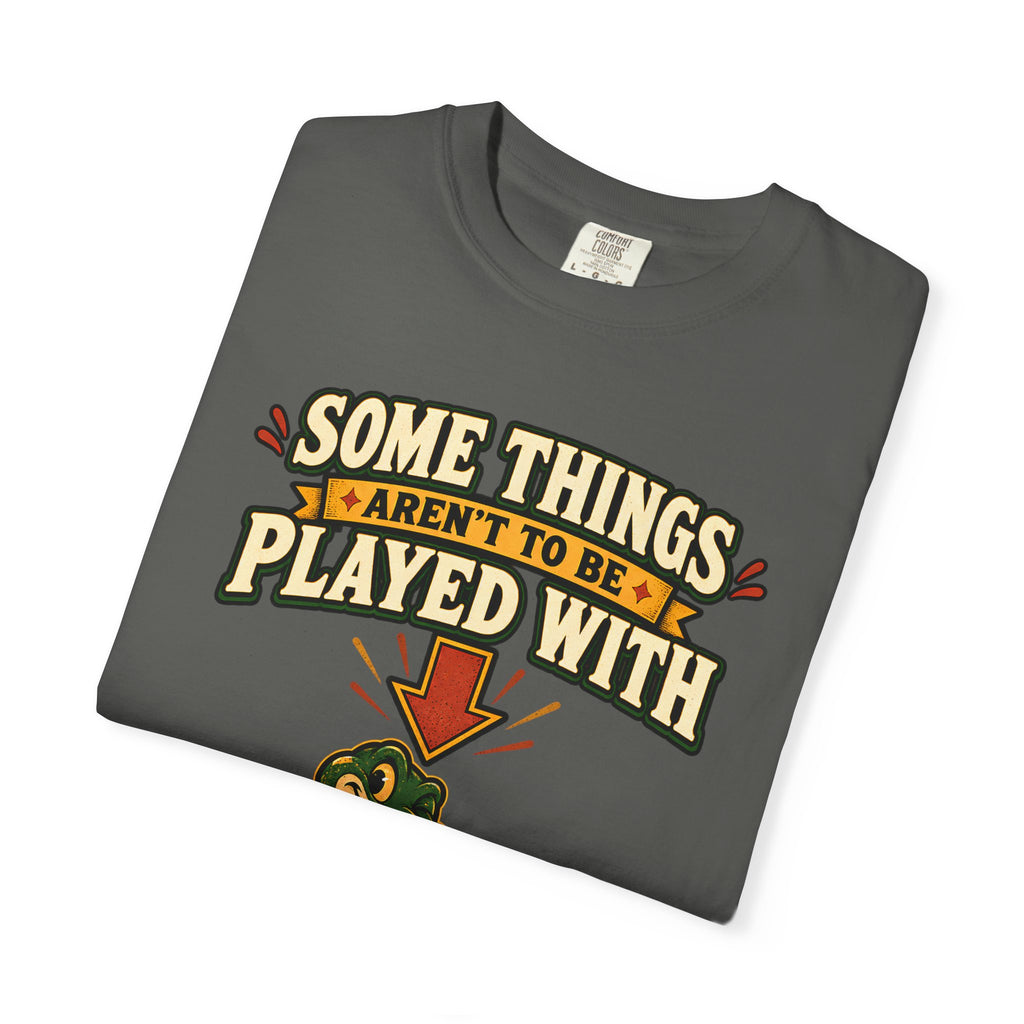 Snake Graphic T-Shirt | "Some Things Aren't to Be Played With, This One You Can" (I Won't Bite)