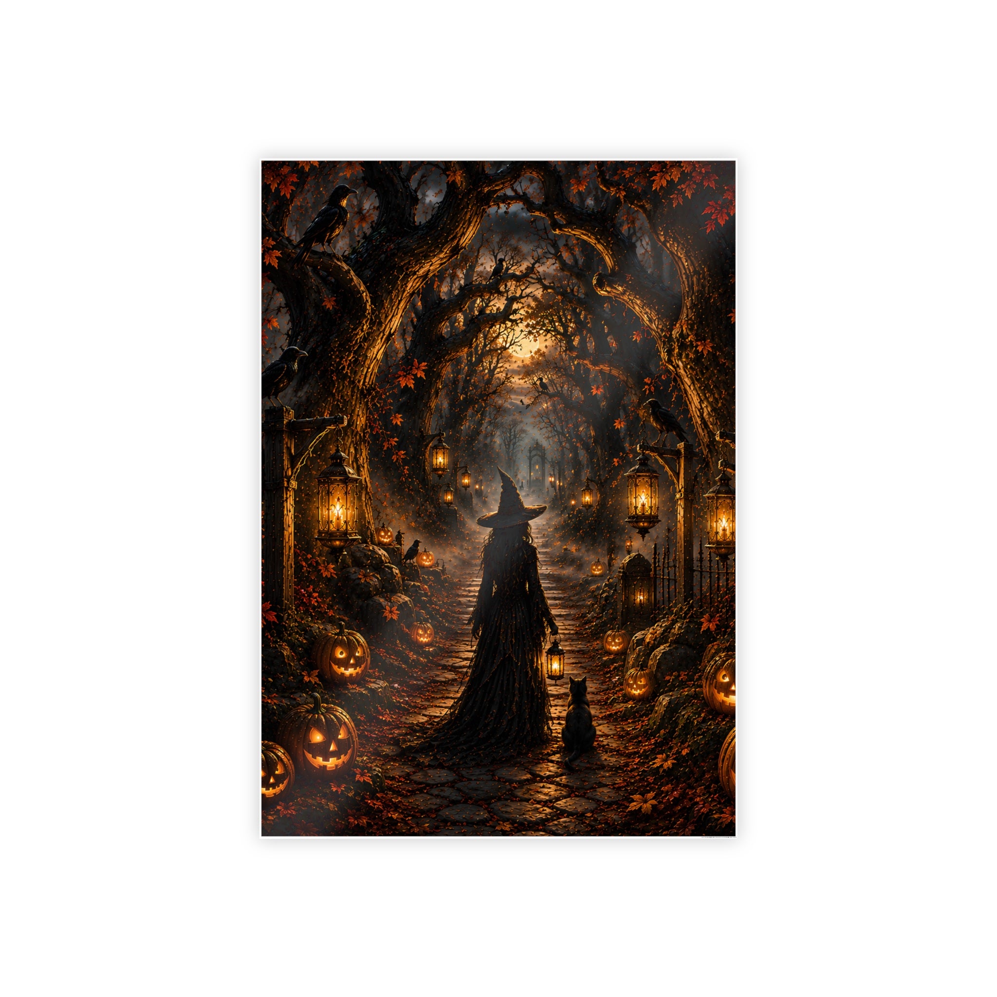 Hollowed Woods Witch | Poster Pumpkin Path Wall Art