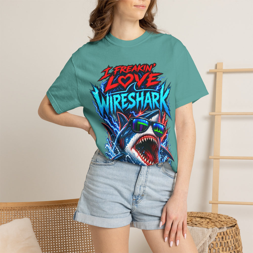 I Freakin' Love Wireshark T-Shirt | Retro Shark Network Tee (It's Not Working — "I Can't Connect!")